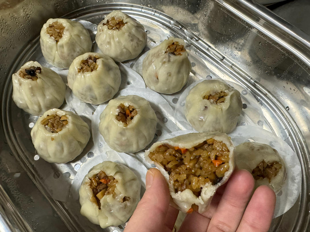 一次成功的糯米烧卖（手把手教你）