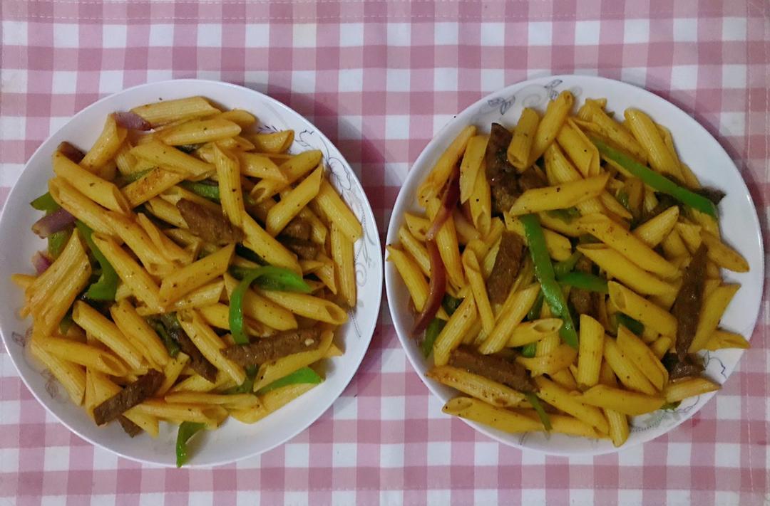 香辣牛排通心粉（意面）