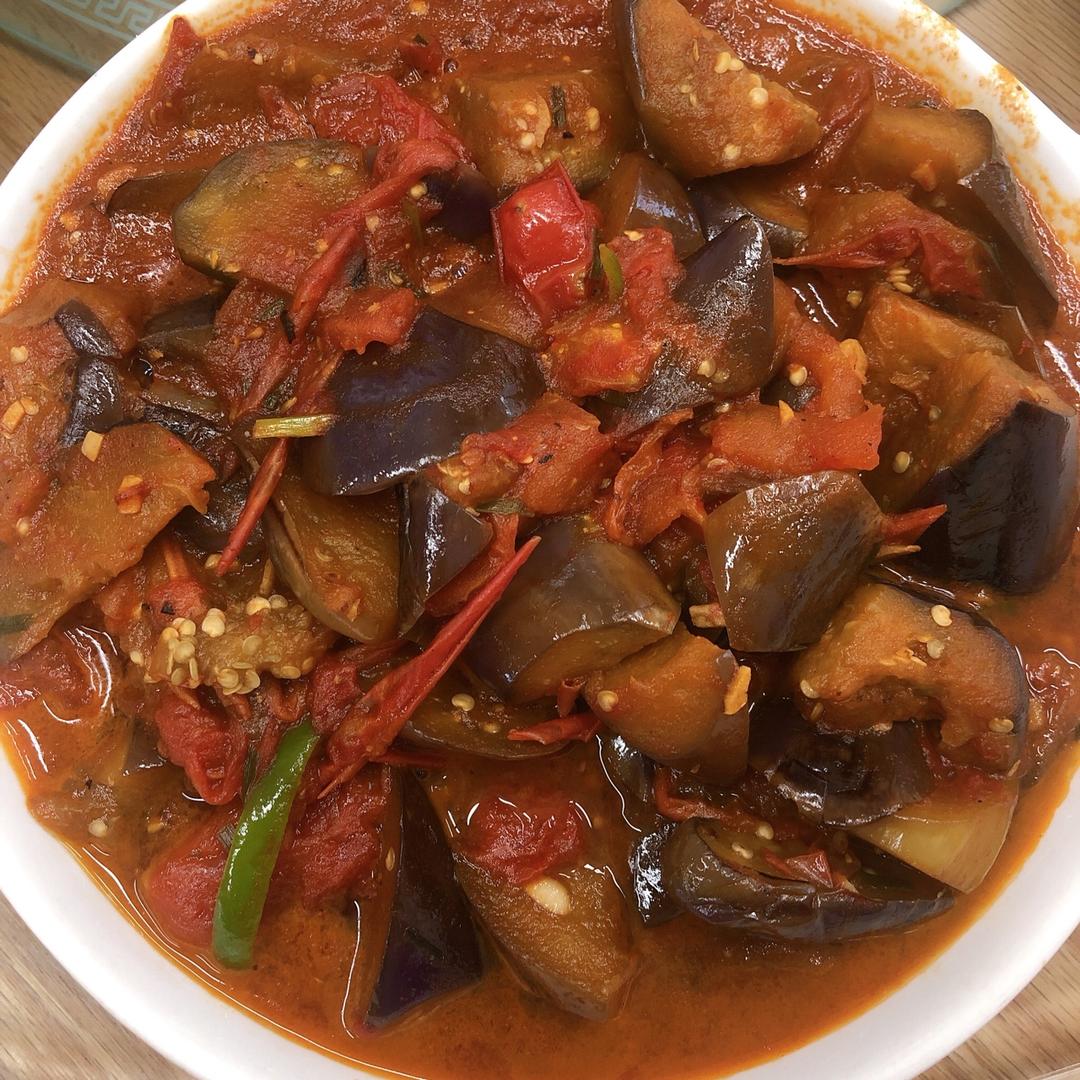 西红柿炒茄子