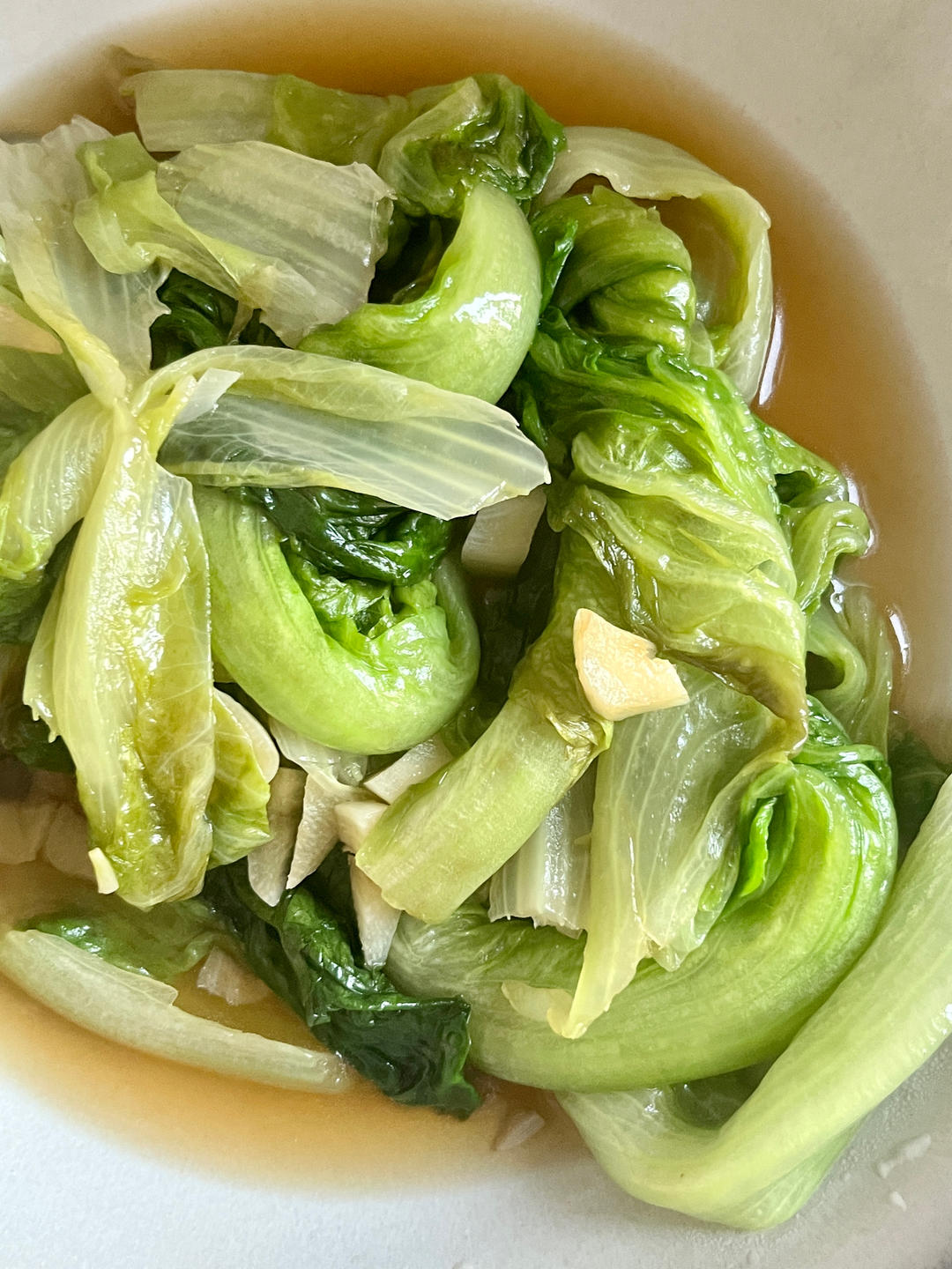 白灼生菜