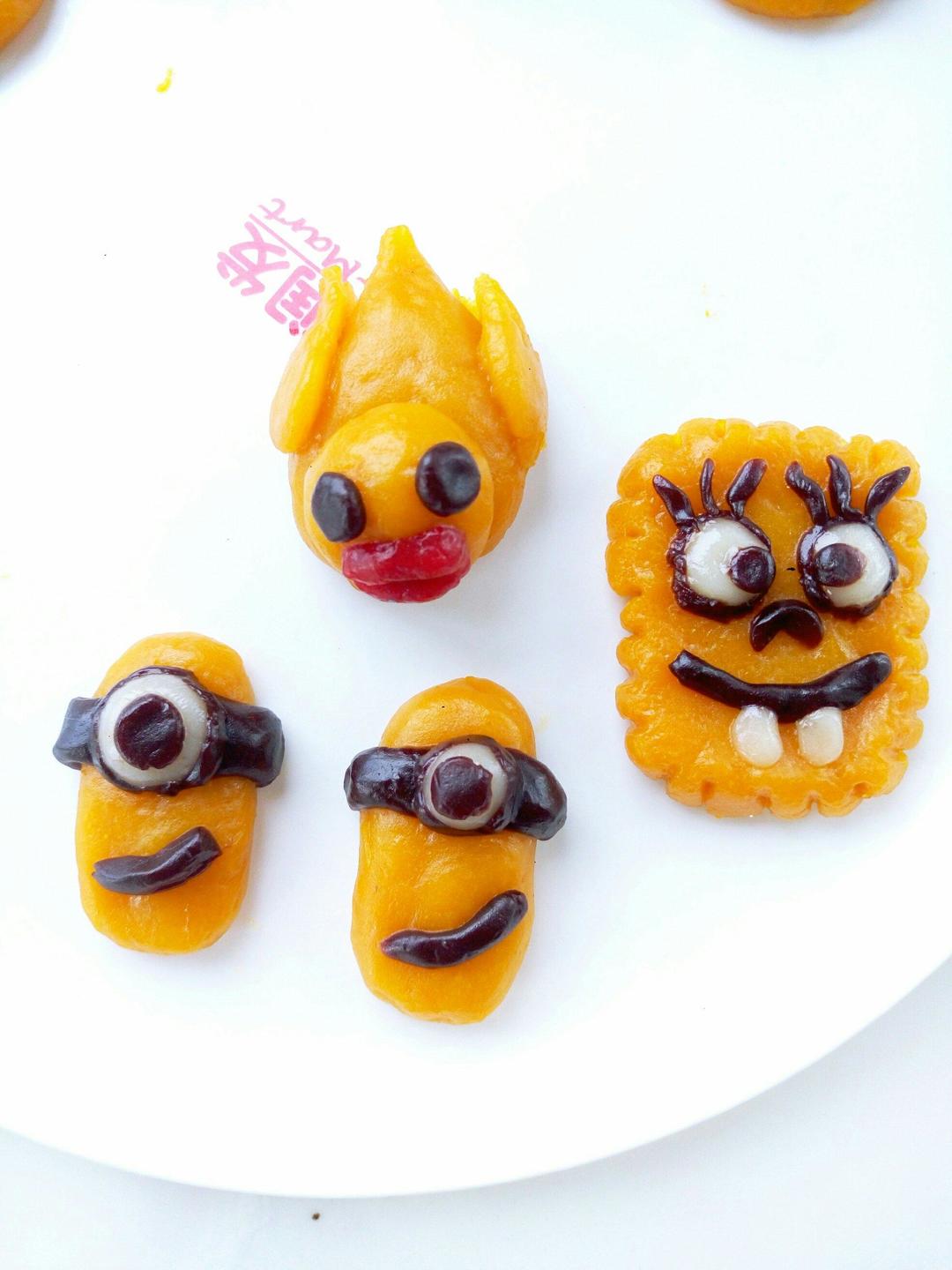 卡通南瓜饼的做法