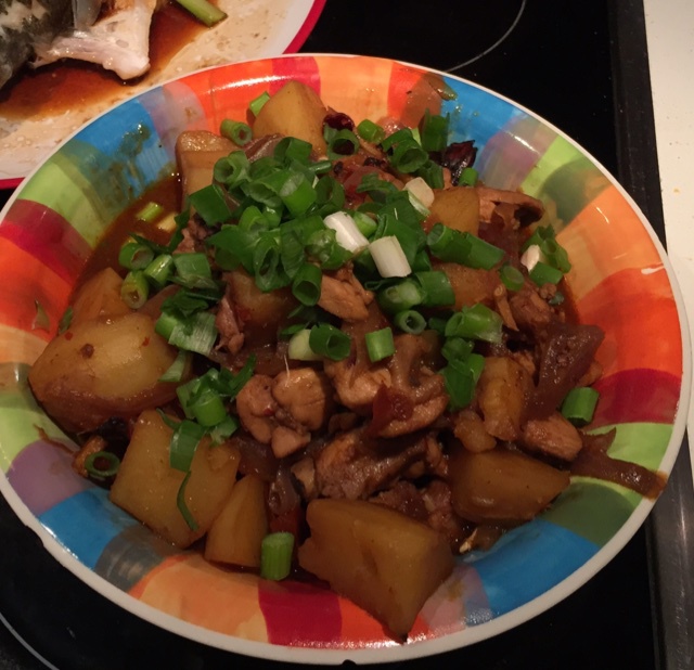 香辣土豆烧鸡块