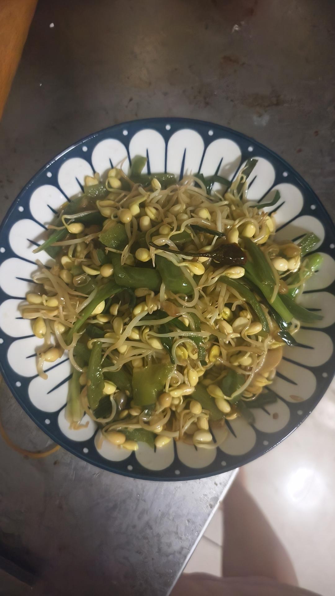 炝炒黄豆芽｜减脂下饭菜