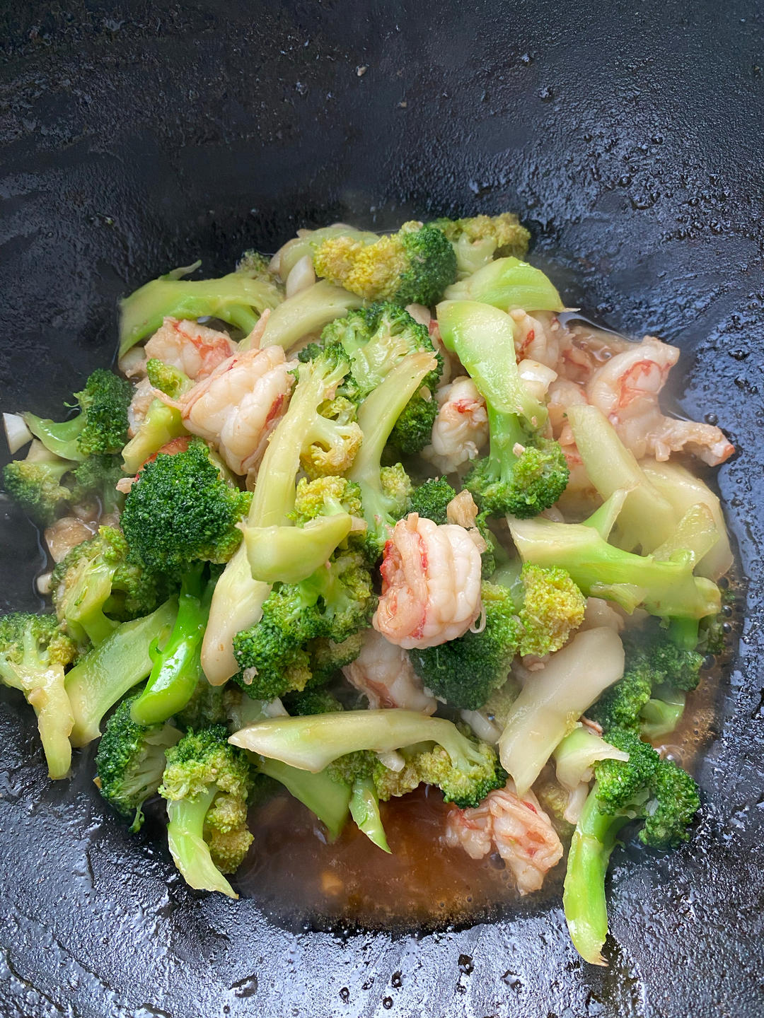 减肥去脂的西兰花炒虾仁