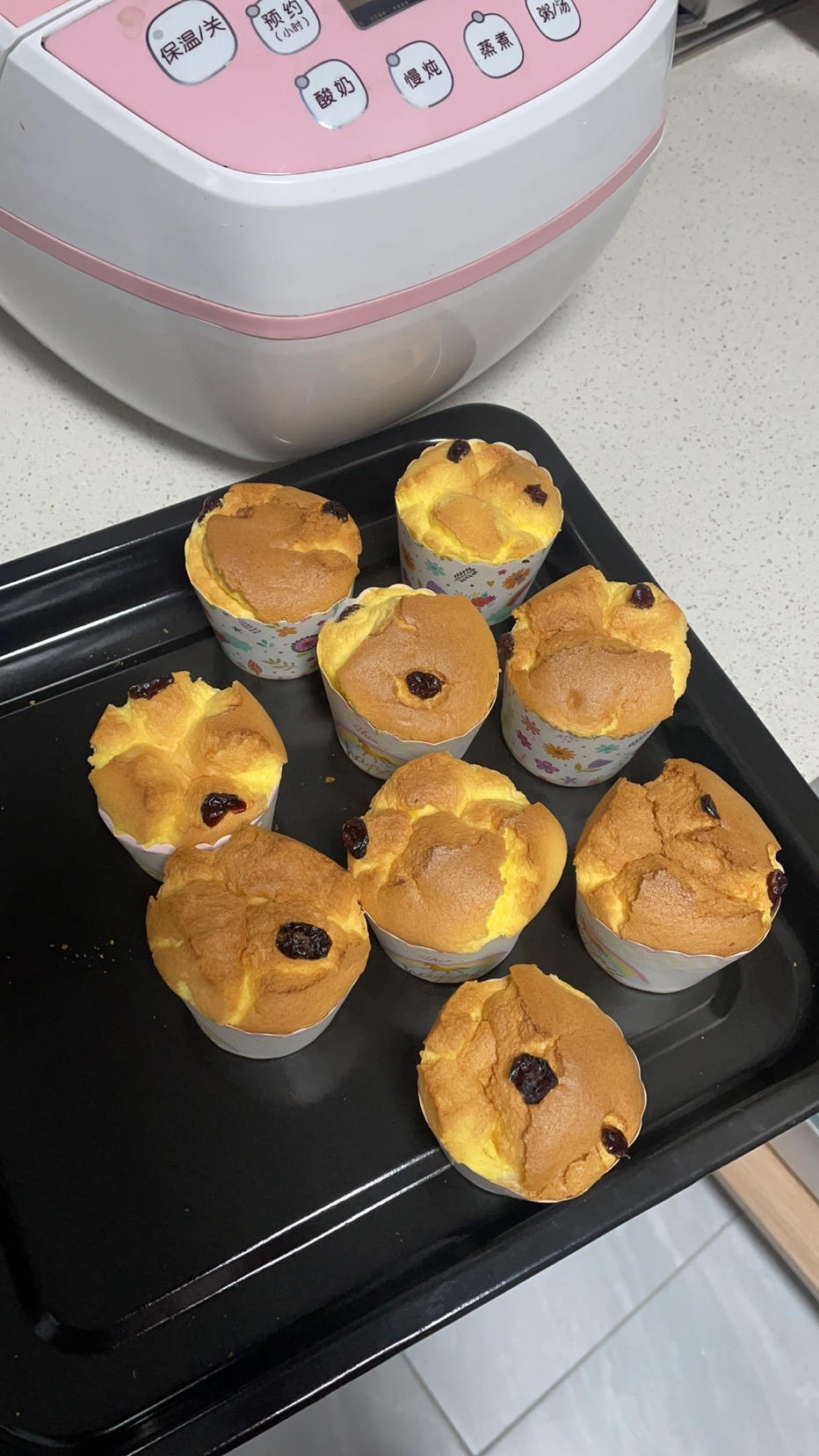 纸杯蛋糕 8寸戚风蛋糕的量