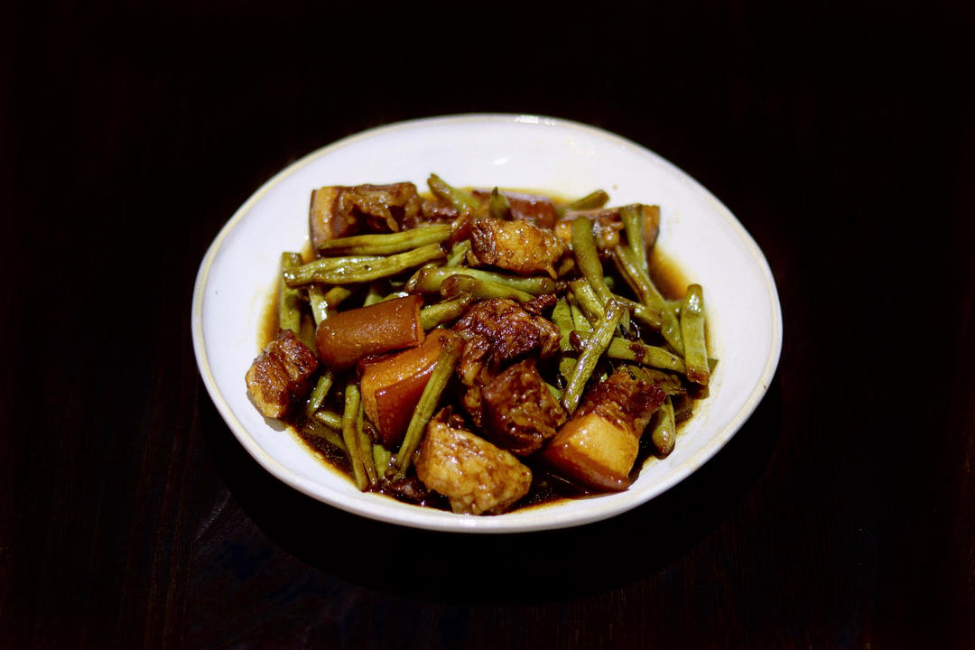 红烧肉炖豆角（绝对下饭）