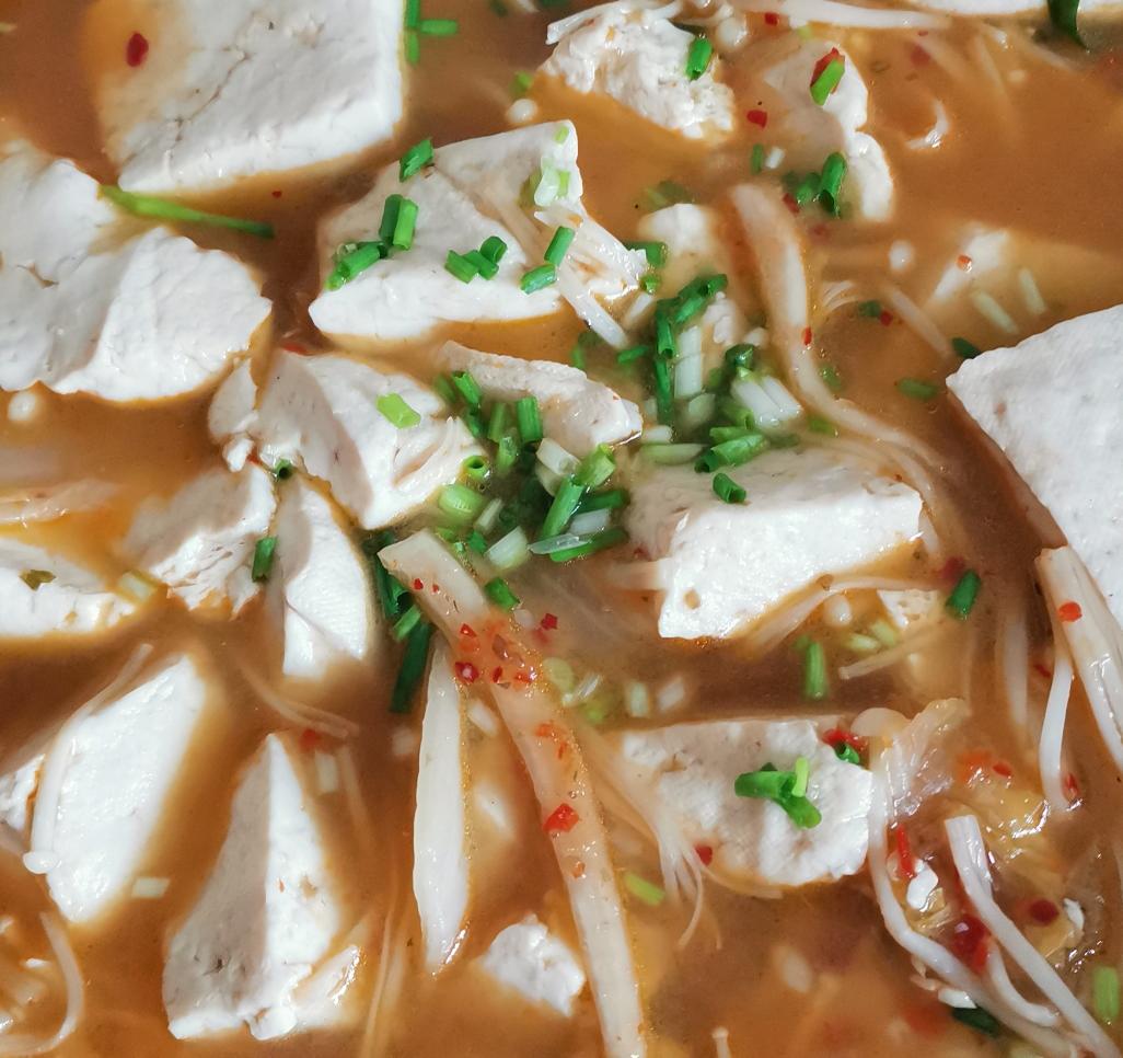 辣白菜豆腐汤的做法