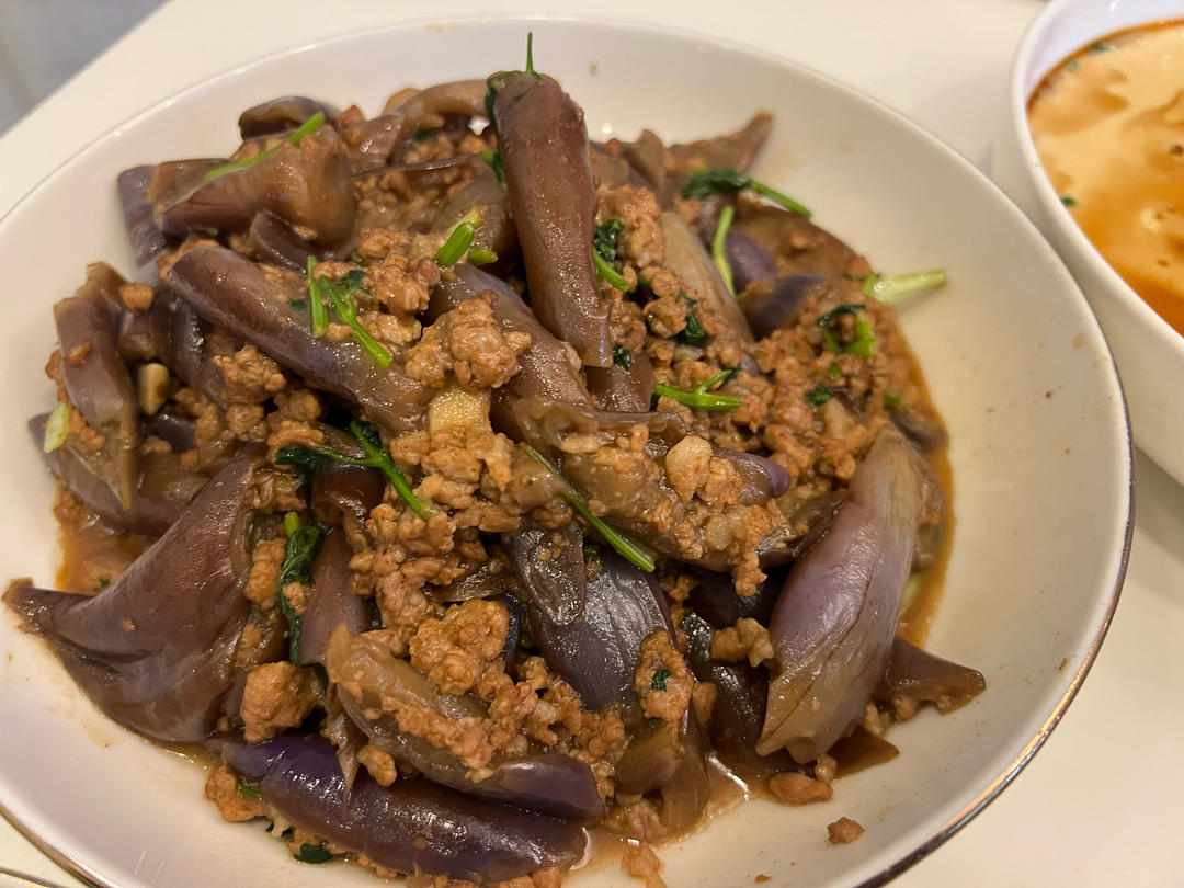 极简家常肉末茄子，不腌不蒸不过油