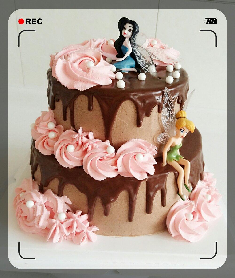 花仙子蛋糕——动物奶油裱花