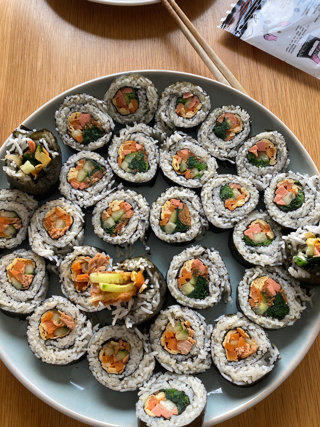 高颜值的紫菜包饭