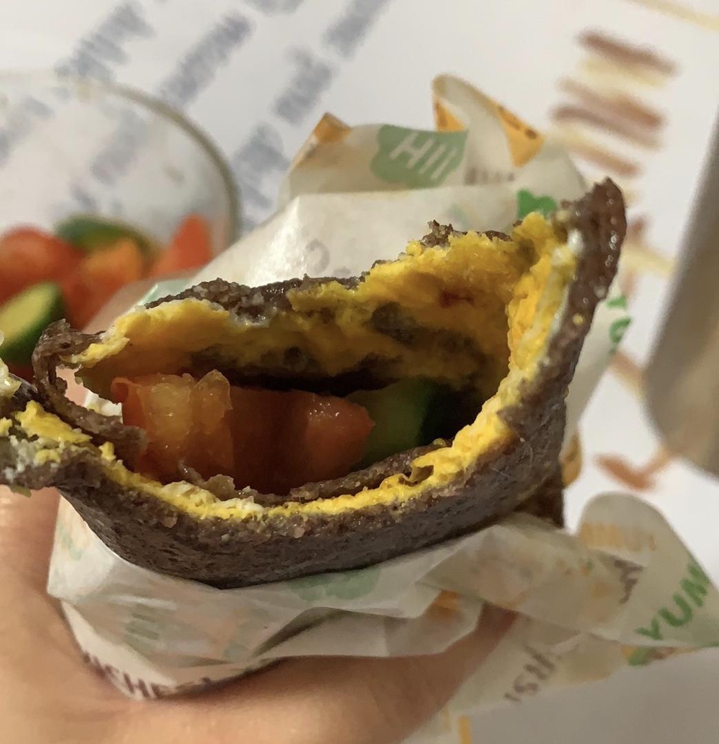 减脂期自制100%全麦卷饼