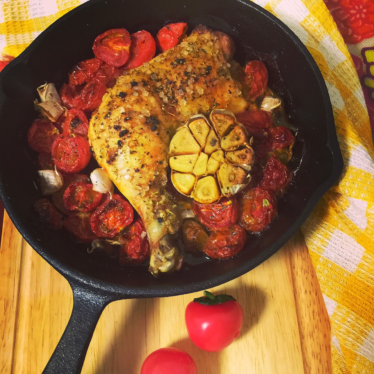 番茄大蒜香草烤鸡腿（庄祖宜）