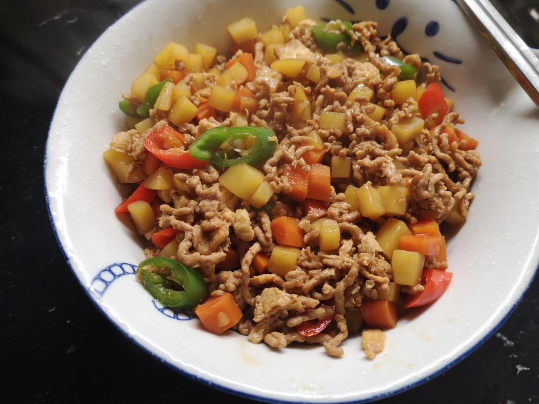 ㊙️香菇土豆肉沫拌饭❗️比外卖还好吃