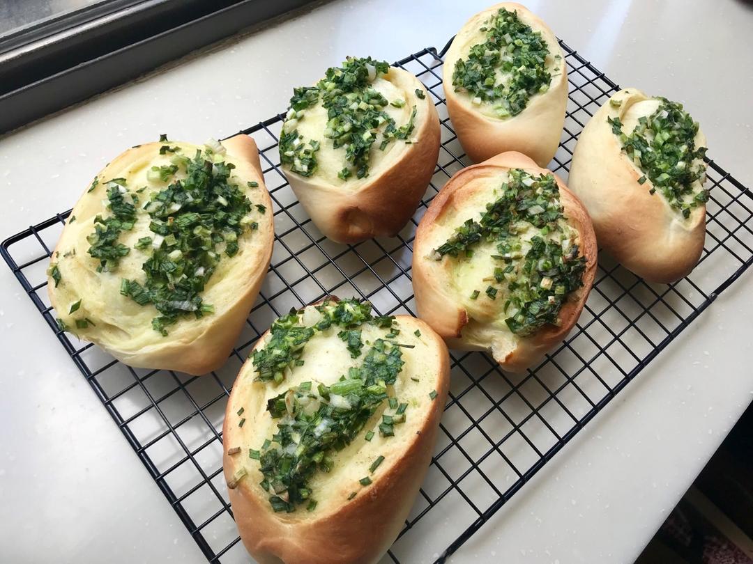 经典台式面包—香葱面包