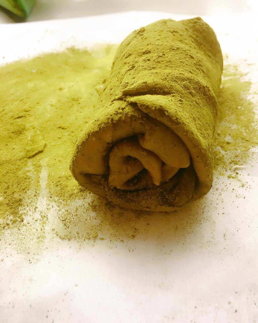 网红食谱│抹茶毛巾卷