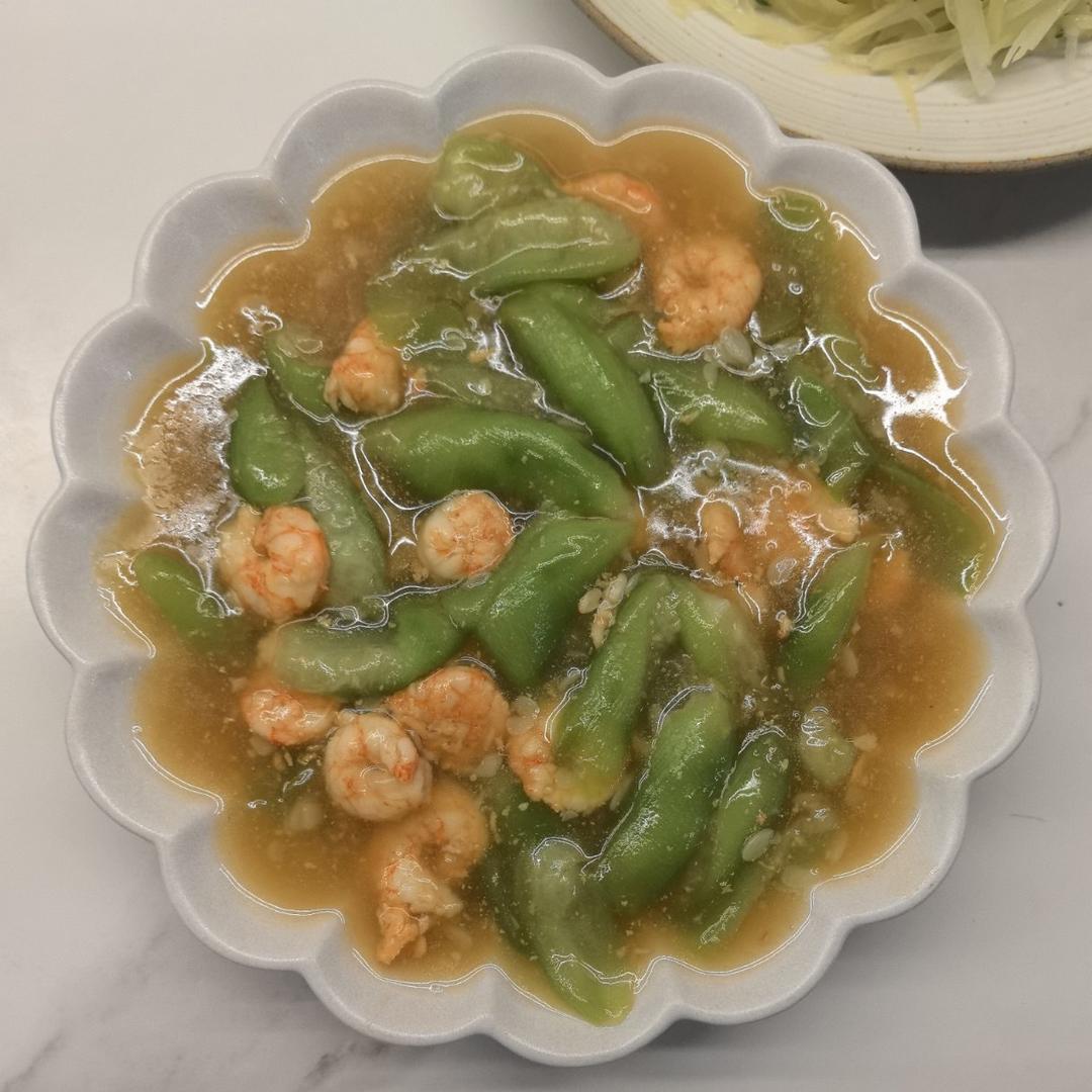 丝瓜炒虾仁