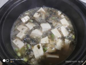 雪菜豆腐煲（还可以延伸成雪菜鱼片豆腐煲）的做法 步骤7