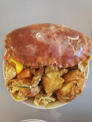 咖喱椰浆黄金蟹（面包蟹）——节日大餐的做法 步骤8