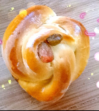 奶酪玫瑰面包
