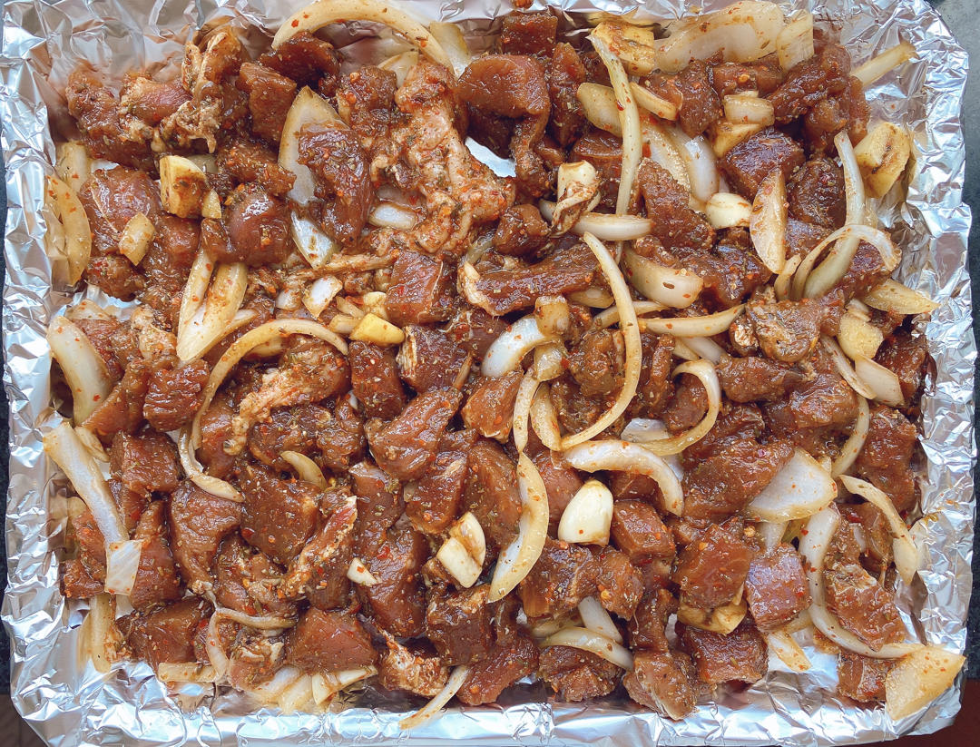 烤羊肉串--烤箱版 羊肉串自己在家做保证抢着吃