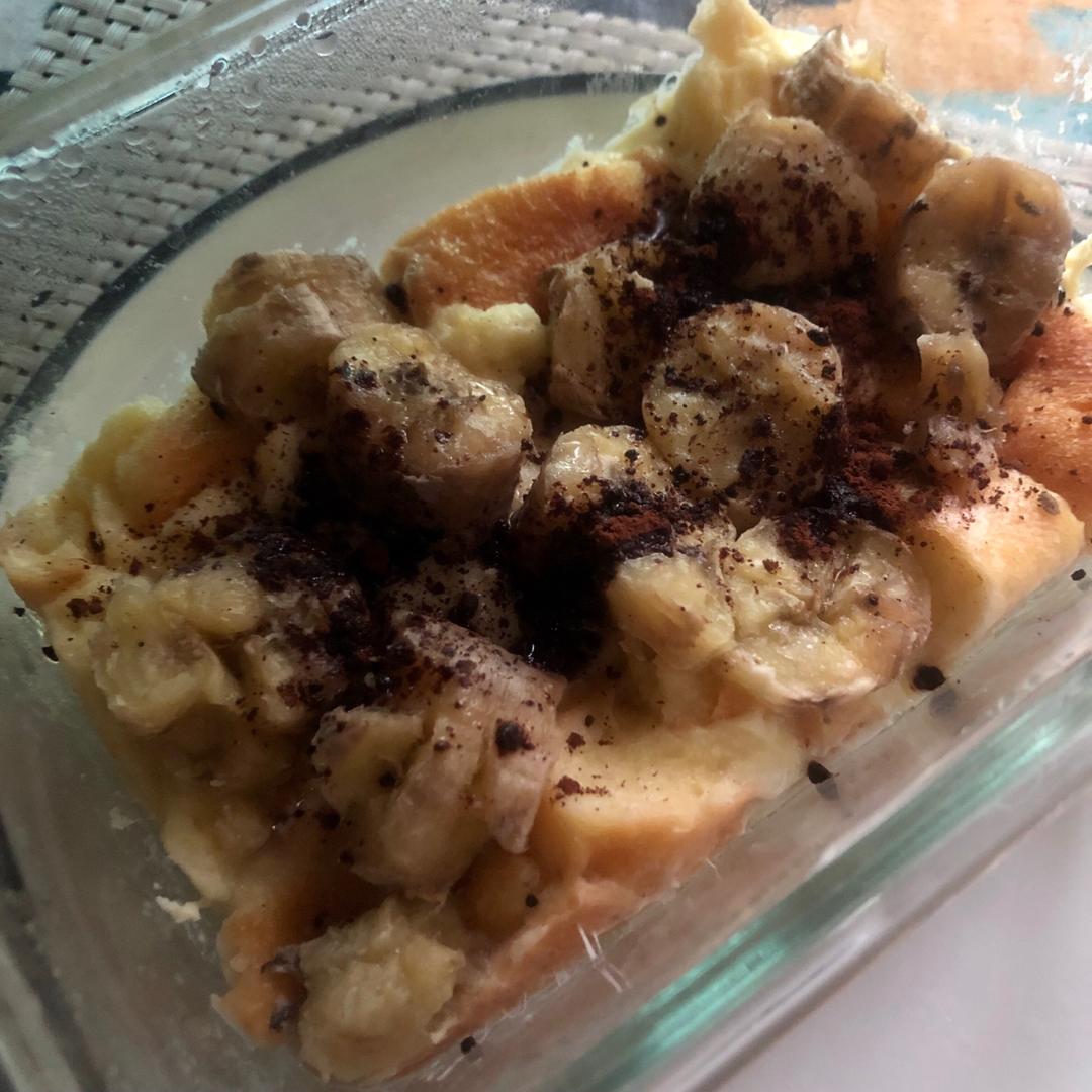 微波炉吐司布丁不比烤箱差嘛