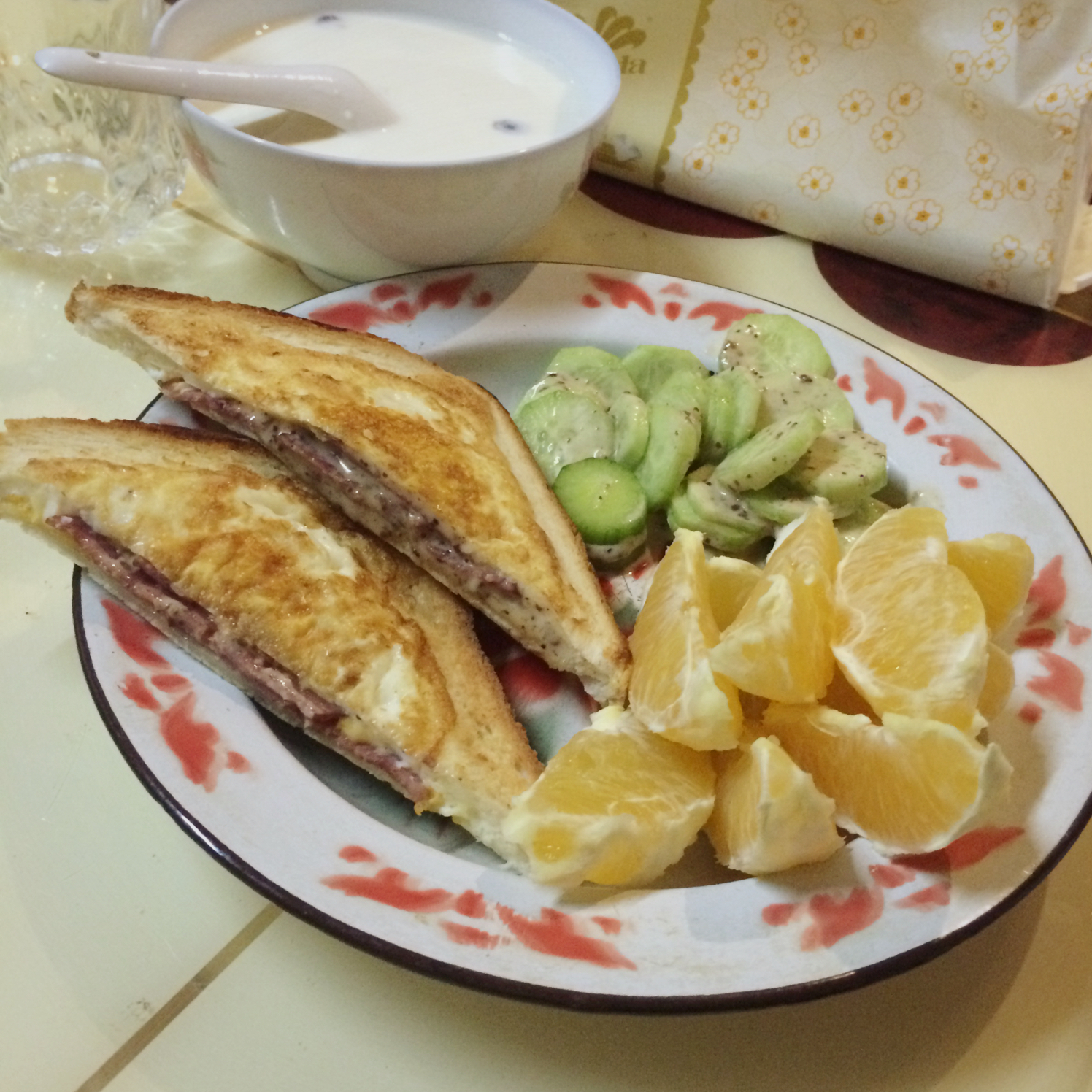 一片面包的三明治