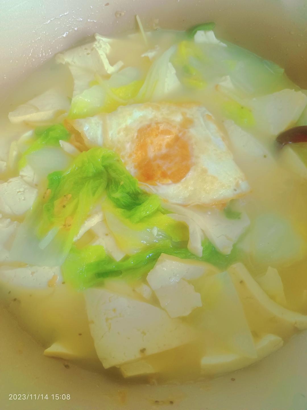 老豆腐炖白菜