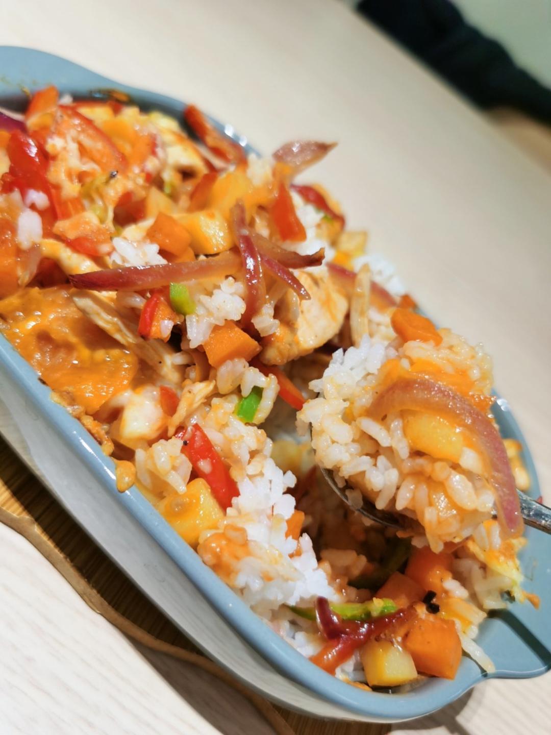 番茄鸡肉浓情焗饭【两人份】