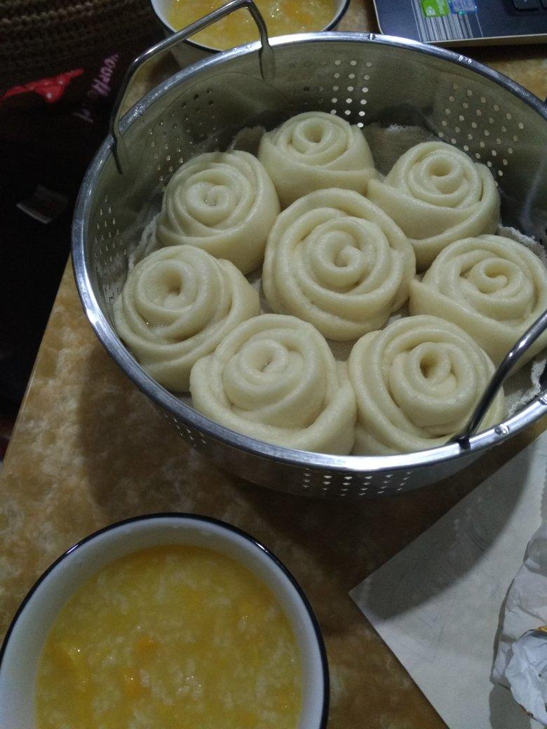 玫瑰花馒头