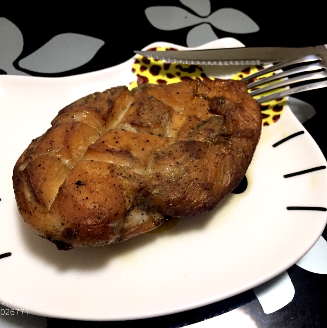 无油低脂烤鸡胸肉（减肥版）