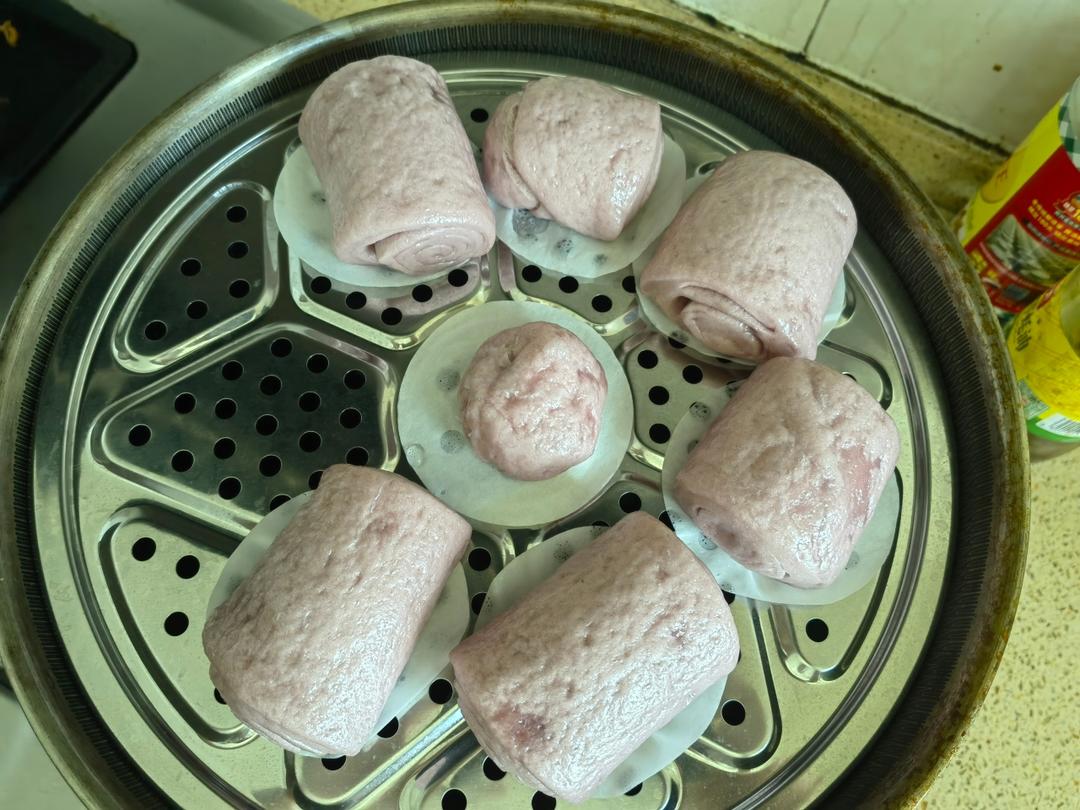 奶香紫薯馒头（一次性发酵）