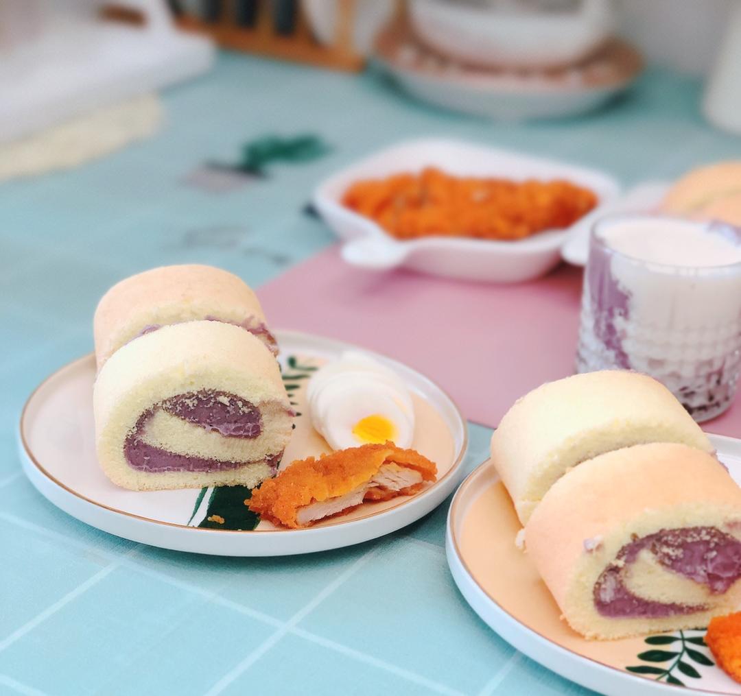 台湾芋泥蛋糕卷