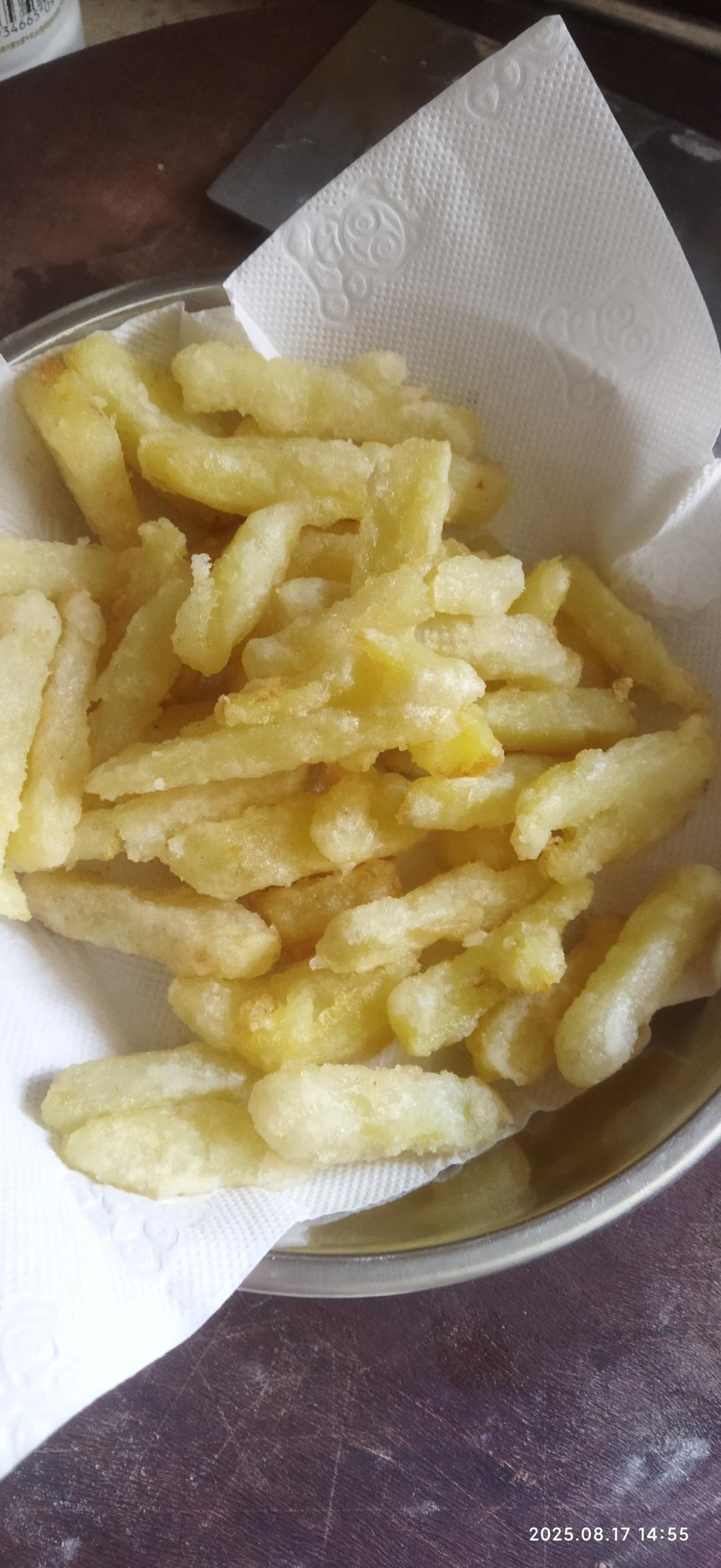 在家炸薯条的做法