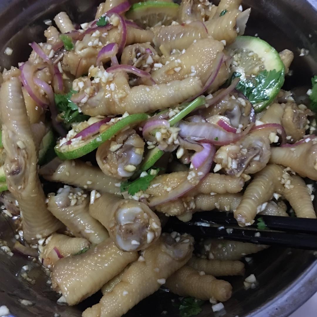 网红凉拌柠檬凤爪