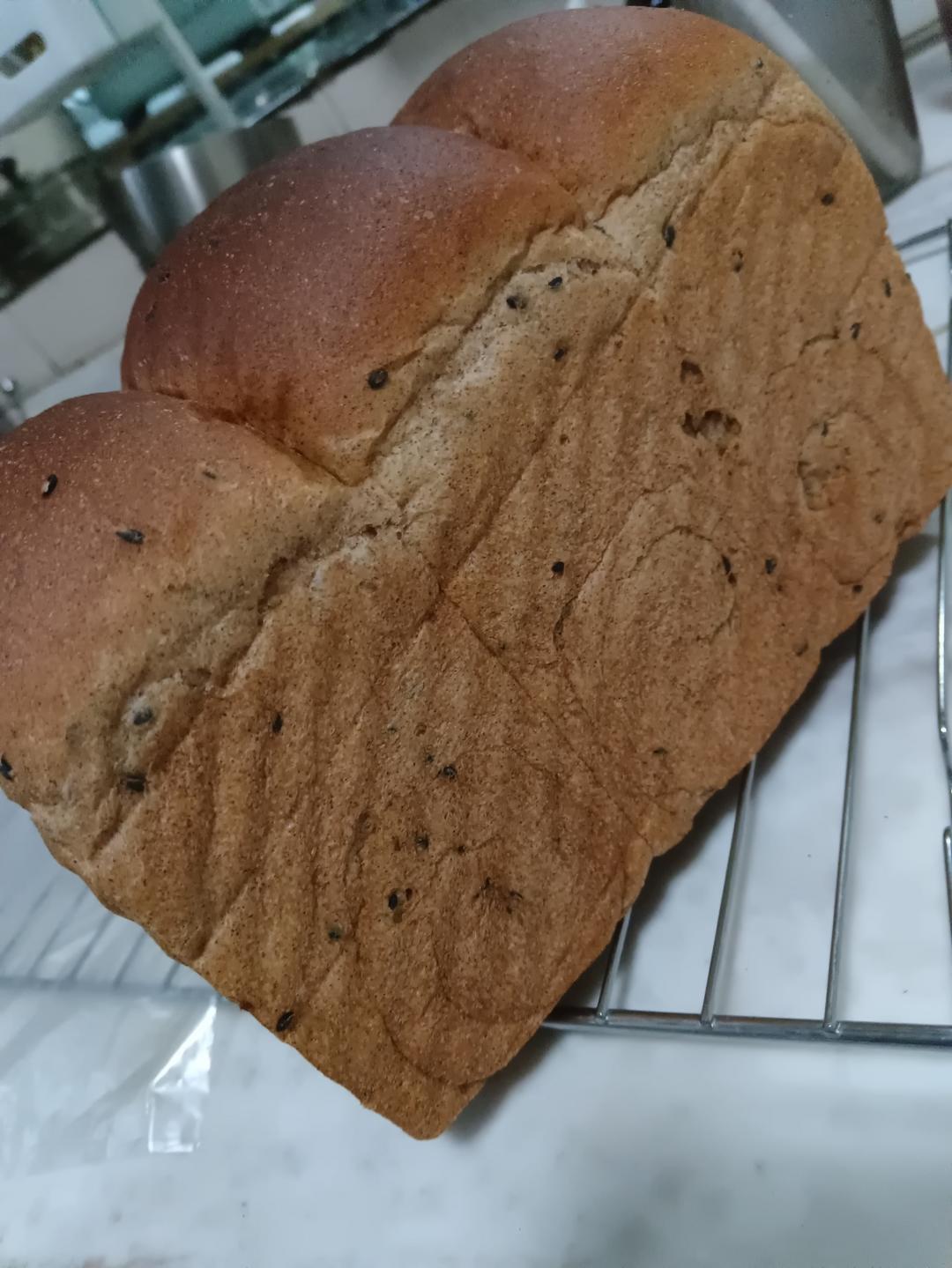 黑芝麻全麦吐司 100%全麦