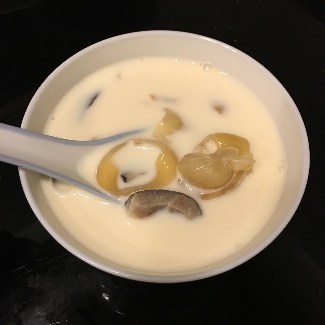 鲜奶炖花胶