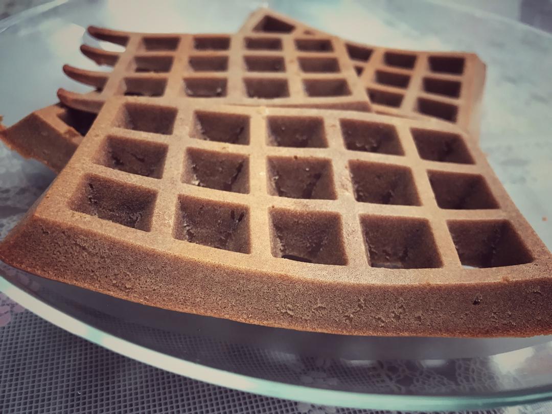 可可糯米华夫饼