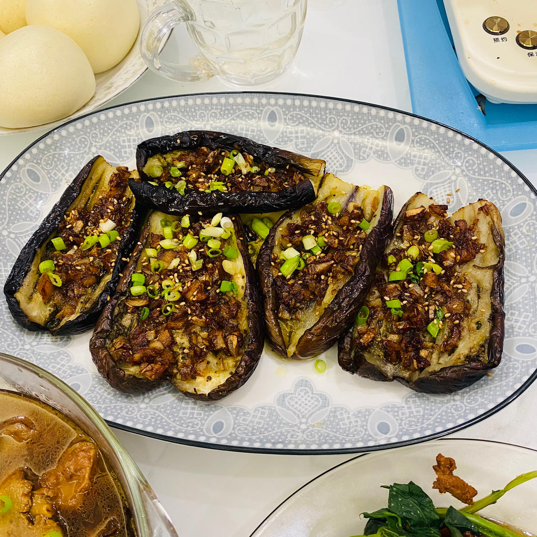 🔥蒜蓉烤茄子🍆｛空气炸锅食谱｝