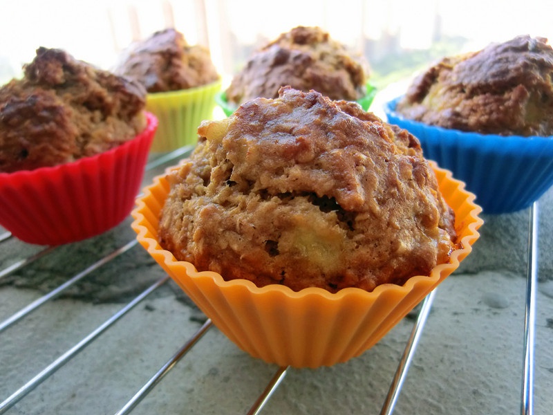 红糖全麦香蕉马芬