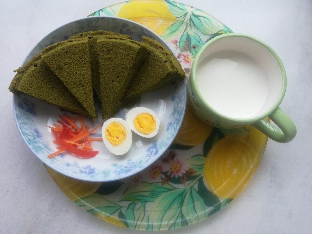 六寸抹茶戚风蛋糕
