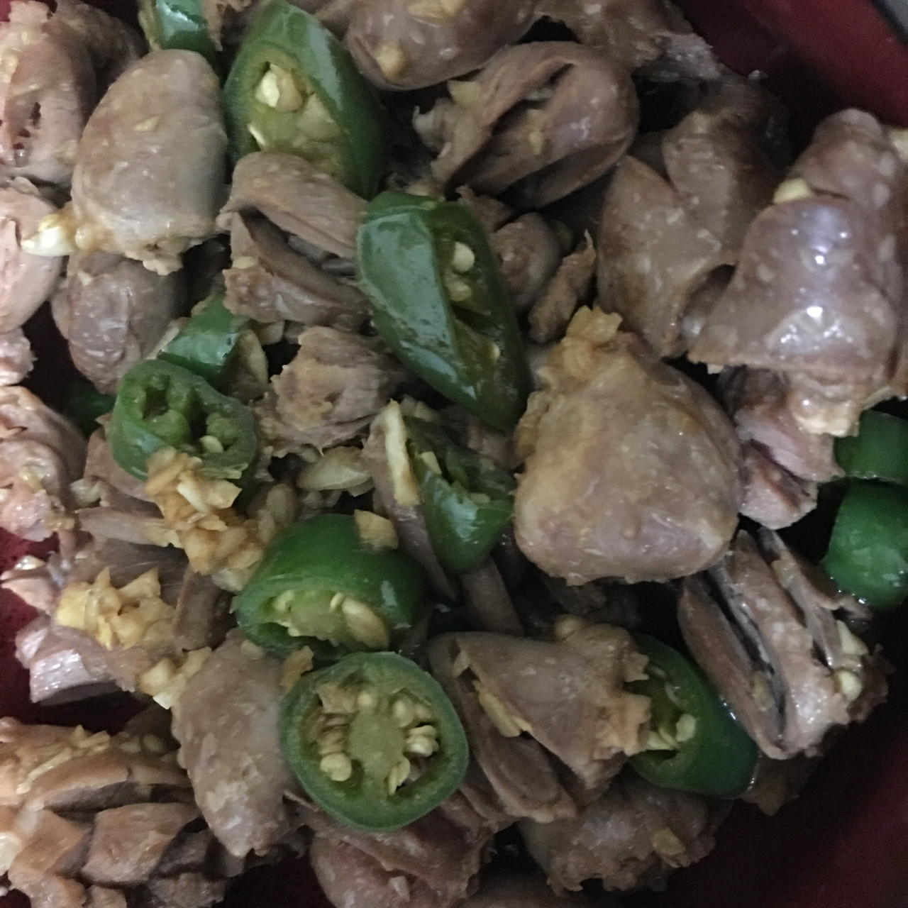 小米椒爆鸡胗
