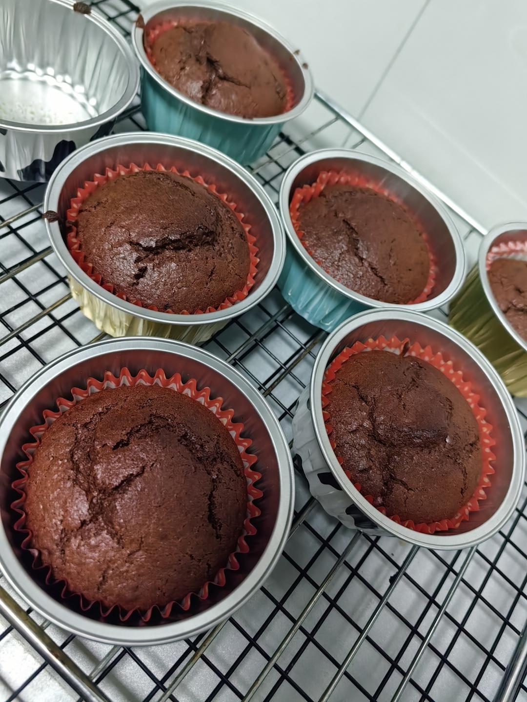 巨简单❗️超快速❗️巧克力玛芬蛋糕❗️好吃哭了