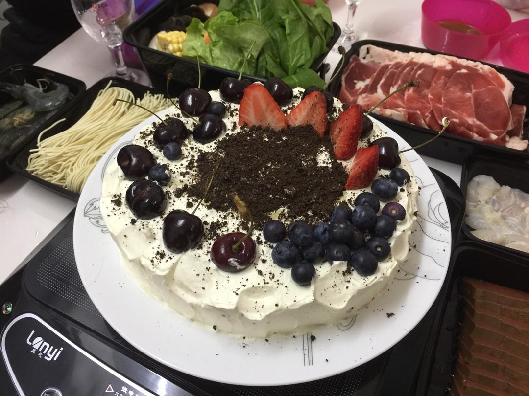 8寸水果生日蛋糕