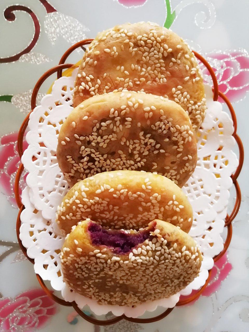 会ㄨiǎng袮v6in做的南瓜紫薯饼