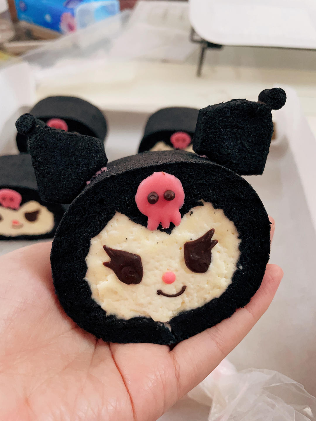 🖤库洛米💜竹炭粉蛋糕卷