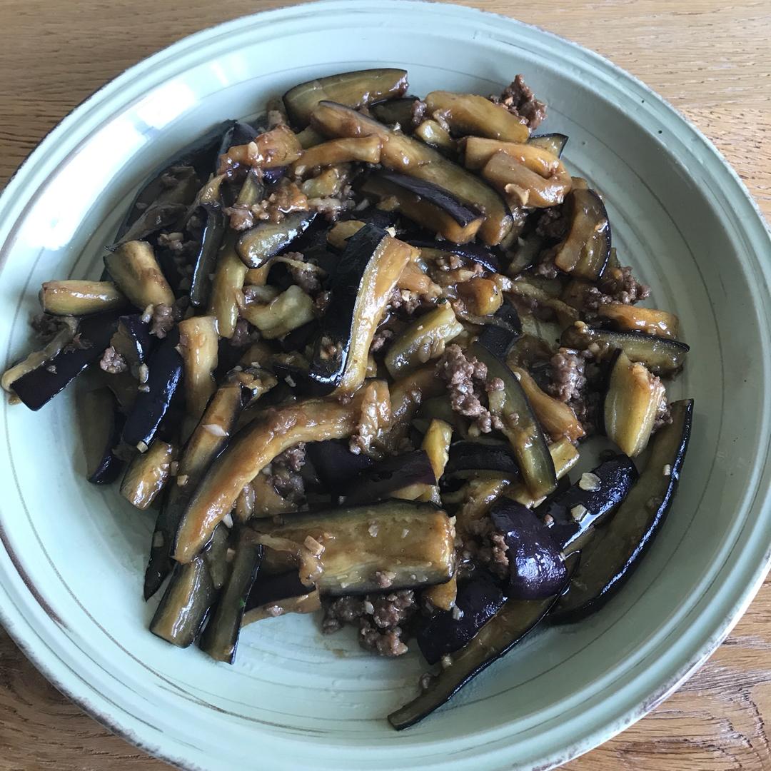 红烧肉沫茄子