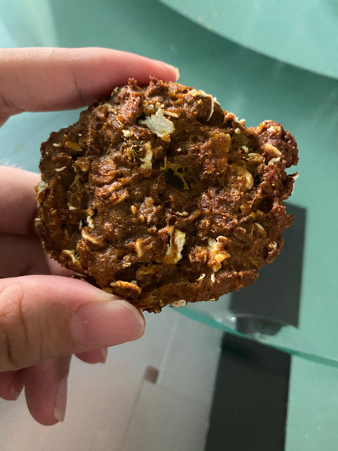 无糖无油香蕉燕麦黑麦饼干