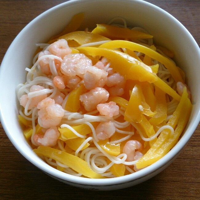 黄瓜虾仁面
