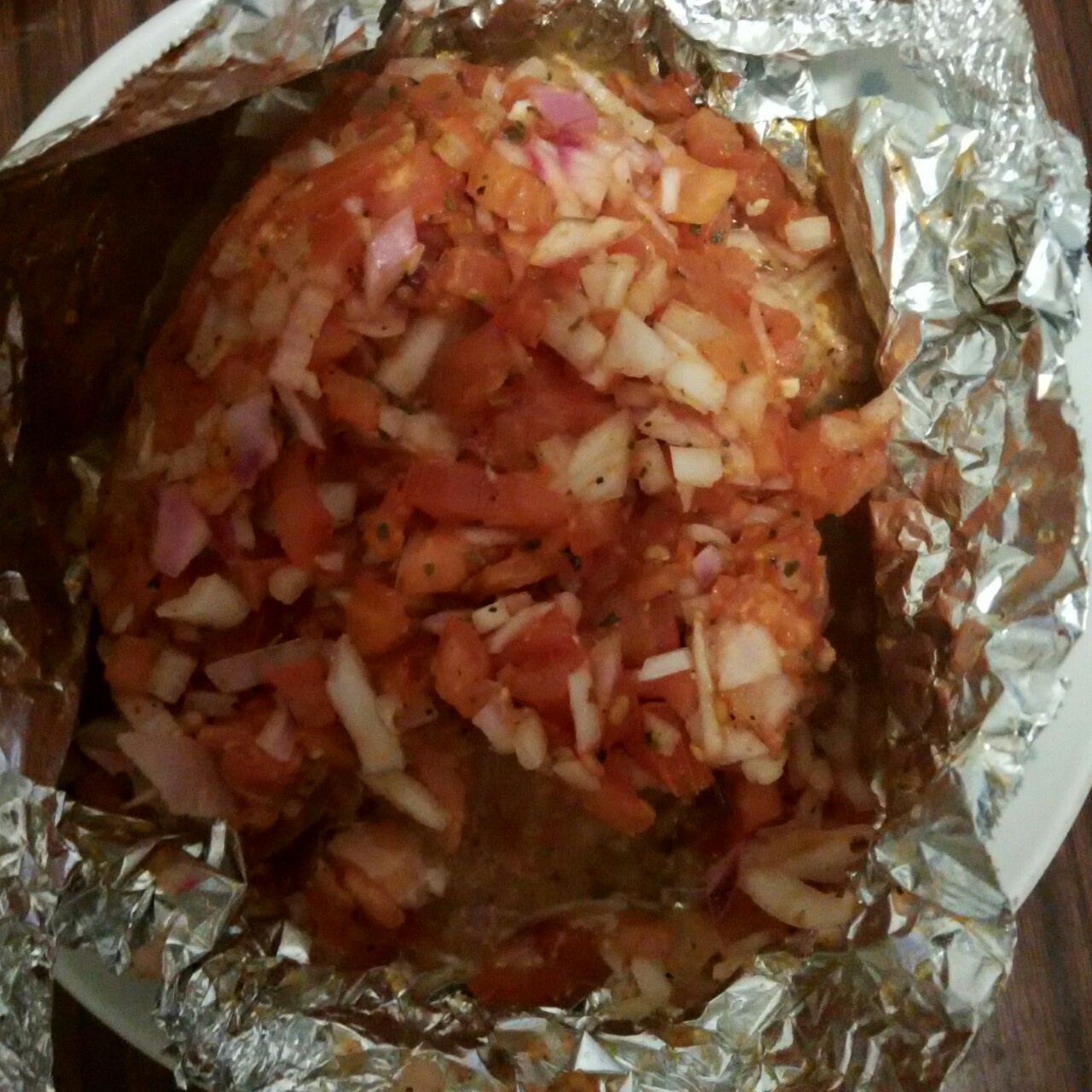 锡纸烤三文鱼  （Salmon Baked in Foil）