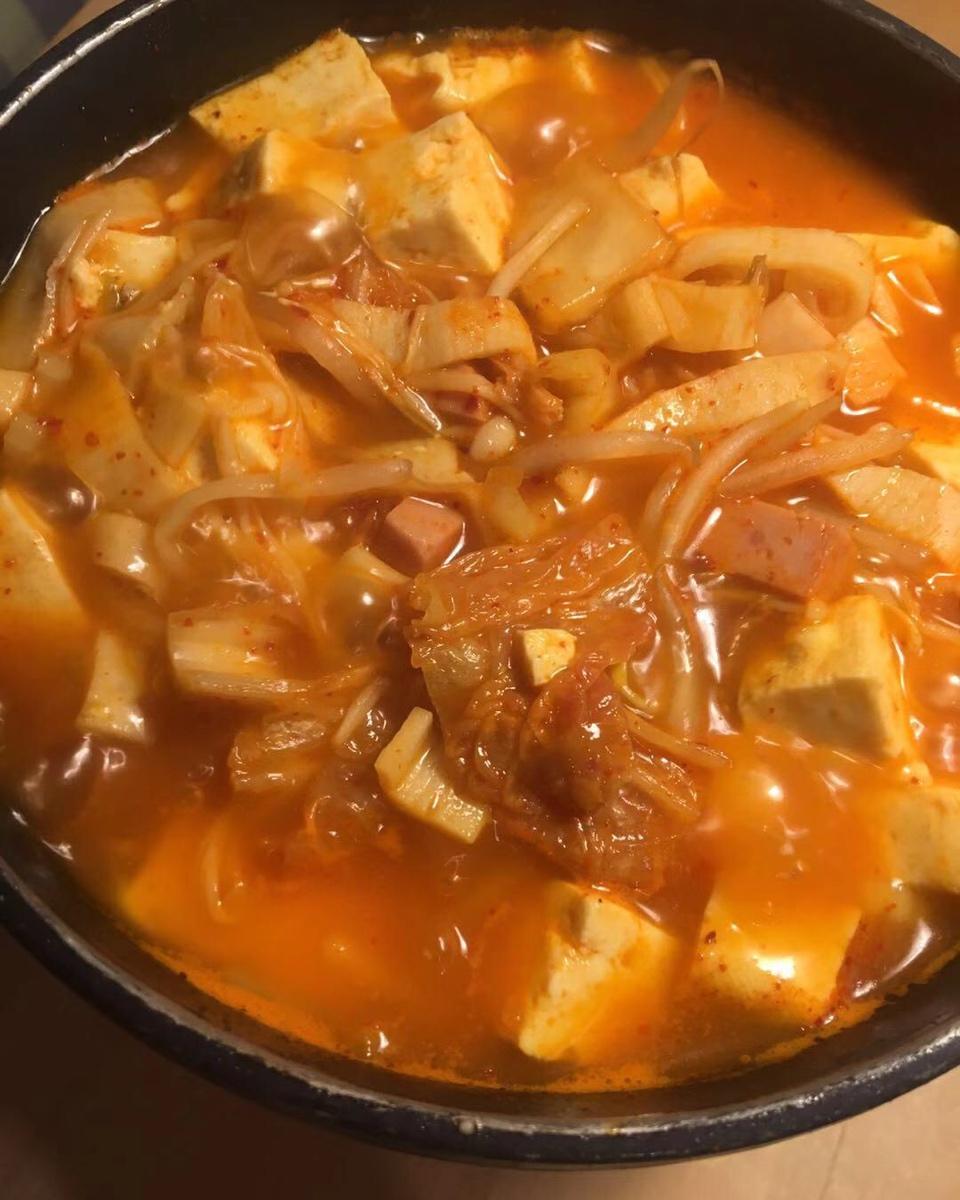 辣白菜豆腐汤